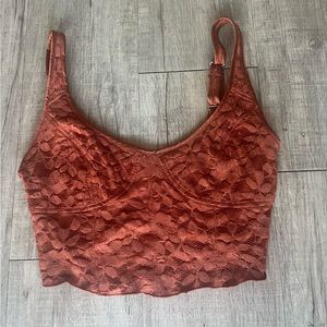 Free People Bustier Lace Top